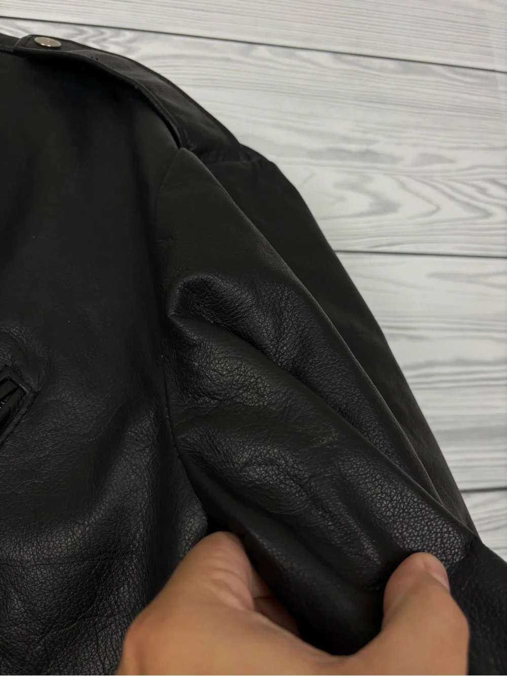 NWT VINTAGE SCHOTT LEATHER MOTORCYCLE JACKET DUR O JAC 48 BELTED USA 80s 90s